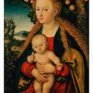 LUCAS CRANACH The Virgin And Child Under An Apple Tree 20x30 FINE ART POSTER LUCAS CRANACH The Virgin And Child Under An Apple Tree 20x30 FINE ART POSTER