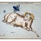 From Urania's Mirror ARIES AND MUSCA BOREALIS Astronomy 1825 Poster 20x30