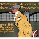 International Exhibition of Travel VINTAGE POSTER 1911 Germany 20x30 PRIZED