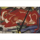 THE WORLD COW franz marc VINTAGE PAINTING art poster CUBIST colorful 20x30