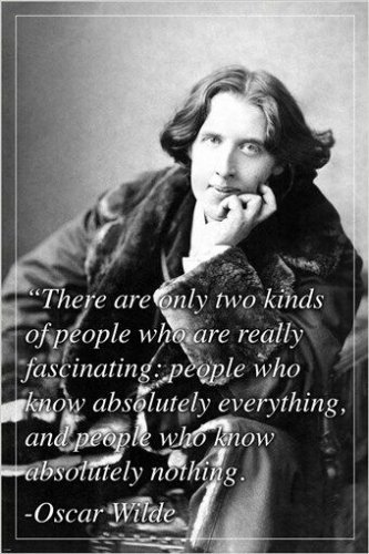 renowned english author OSCAR WILDE inspirational quote POSTER 20x30 COOL