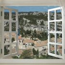 Window Onto Old French Village SCENIC POSTER 20x30 Terracotta Roofs NEW