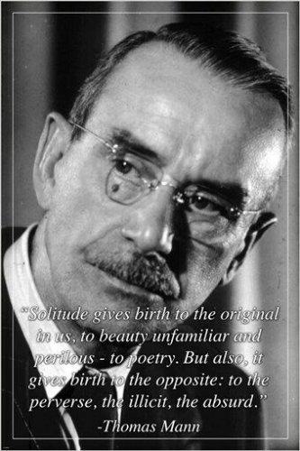 inspirational quote poster THOMAS MANN novelist poet GERMAN 20x30 rare NEW