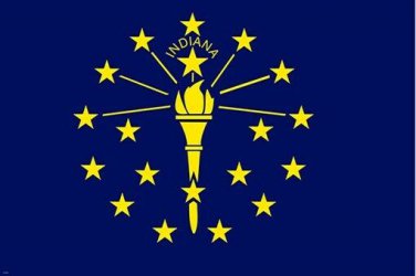 indiana official state flag POSTER collectors HISTORIC POLITICAL 20x30 new
