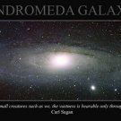ANDROMEDA GALAXY from telescope INSPIRATIONAL poster QUOTE 20x30 wisdom