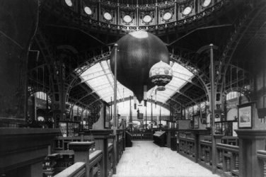 TWO BALLOONS at the exposition universelle PHOTO POSTER paris 1889 20x30