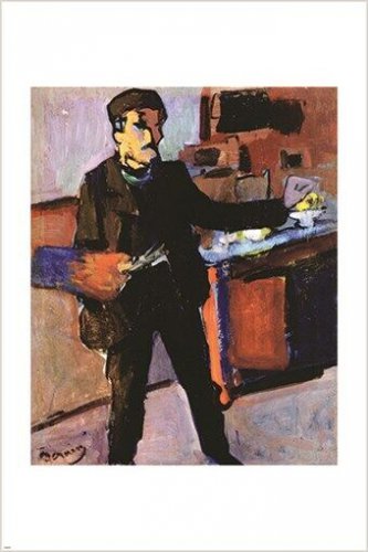 ANDRE DERAIN self portrait in studio VINTAGE ART POSTER new realism 20x30