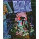 LIFE BEFORE AN OPEN WINDOW PLACE RAVIGNAN juan gris vintage art poster 20x30