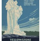 YELLOWSTONE national park VINTAGE TRAVEL POSTER 20x30 giant GEYSER Hot New - QW0