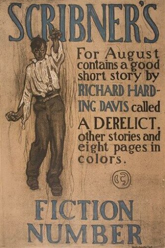 august SCRIBNER'S vintage MAG COVER POSTER walter appleton clark RARE 20x30