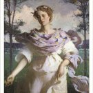 "SUMMER" PAINTING vintage poster FRANK W. BENSON american art LUCID 20x30