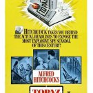 TOPAZ classic movie poster ALFRED HITCHCOCK 1969 espionage thriller 20x30