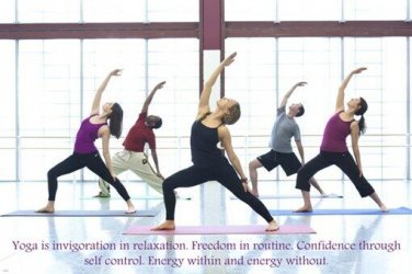 YOGA CLASS inspirational poster SMOOTH FLUID MOVES synchronized spiritual