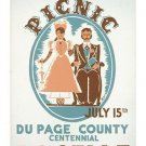WPA public domain images VINTAGE AD POSTER historic centennial 20x30 RARE