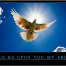 PEACE be upon you MY FRIEND inspirational RELIGIOUS POSTER 20x30 collectors