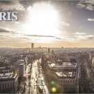 parisian sunrise MODERN PHOTO POSTER cityscape EIFFEL TOWER rare artsy 20x30