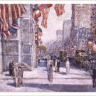 EARLY MORNING ON THE AVENUE may 1917 vintage poster CHILDE HASSAM 20x30 rare
