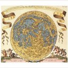 middle ages map WORLD GLOBE 1696 cartography poster JOANNE HEVELC 20x30 hot