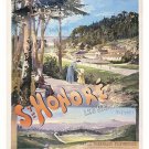 ST HONORE FRANCE vintage travel poster COASTLINE exceptional LOVELY 20x30 ST HONORE FRANCE vintage travel poster COASTLINE exceptional LOVELY 20x30