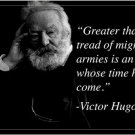 VICTOR HUGO inspirational quote poster FRENCH poet novelist dramatist 20x30 VICTOR HUGO inspirational quote poster FRENCH poet novelist dramatist 20x30