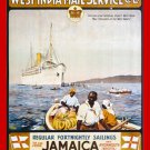 IMPERIAL DIRECT WEST INDIA MAIL SERVICE AD POSTER bermuda jamaica 20x30 