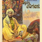 AUX TROIS QUARTIERS MAGAZINE COVER TAPIS D'ORIENT poster man turban 20x30