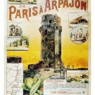 TRAMWAY from PARIS to ARPAJON vintage travel poster SCENIC ROUTE 20x30 new