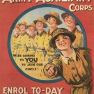 Queen Mary's Army Auxiliary Corps. United Kingdom 20x30 new Collectors Item