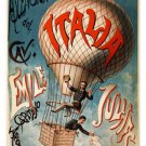 1890 Ascensione del cavaliere VINTAGE BALLOON POSTER Emile Julhes 20x30 HOT