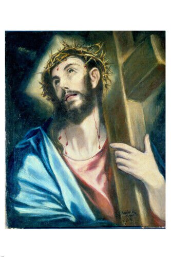 JESUS CHRIST POSTER Carrying the Cross El Grieco 1580 Religion NEW 20x30