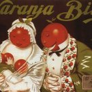 BLIZ ORANGE vintage ad poster achille MAUZAN argentina 1929 classic VERY RARE