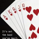 HAND of PLAYING cards INSPIRATIONAL WISDOM poster 20x30 self empowerment