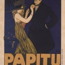 PAPITU vintage ad poster FRANSESC LABARTA dramatic dance HATS COSTUME 20x30