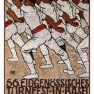 56th National GYMNASTIC FESTIVAL Eduard Renggli SWITZERLAND 1912 20x30 new