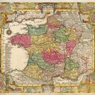 1740 KINGDOM OF FRANCE POSTER showing 'Louis the Grand' kingdom NEW 20x30