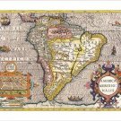middle ages MAPS OF THE WORLD - THE AMERICAS 1630 henricus hondiusc 20x30