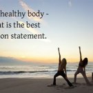 FIT HEALTHY YOGA MESSAGE inspirational poster quote 20x30 FASHION STATEMENT