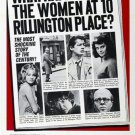 10 RILLINGTON PLACE 1971 MOVIE POSTER richard attenborough john hurt 20x30