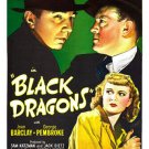 the black dragons FILM NOIR MOVIE POSTER joan BARCLAY bela LEGOSI 20x30