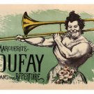 MARGUERITE DUFAY PERFORMING vintage 1894 poster L ANQUETIN france 20x30 rare