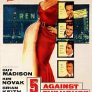 CLASSIC FILM NOIR 5 AGAINST THE HOUSE movie poster NOVACK MADISON new 20x30 CLASSIC FILM NOIR 5 AGAINST THE HOUSE movie poster NOVACK MADISON new 20x30