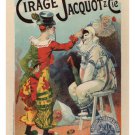 JACQUOT & CO SHOE POLISH vintage ad poster 1894 L Lefèvre France  20x30 RARE