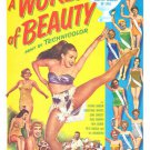 classic THE WORLD of BEAUTY movie poster PAGEANTS STARS GIRLS FUN 20x30