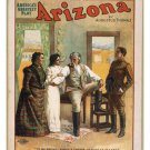 ARIZONA America's Greatest Play VINTAGE 1907 POSTER Thomas Augustus 20x30