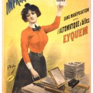 JEAN DE PALEOLOGUE 1855 Vintage French Ad 20x30 COPY MACHINE classic rare