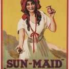 Sun Maid Vintage Ad Poster Netherlands 1922 20x30 NEW PRIZED DESIGN CLASSIC