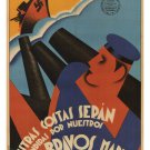 Our coast will be defended PROPAGANDA POSTER V. Ballester Spain 1937 20x30