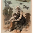 Charity ball at the Trocadero VINTAGE POSTER Jules Chéret France 1890 20x30