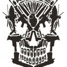 WAR ZONE poster SKULL made of WEAPONS political sinister statement 20x30 HOT