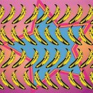 WARHOL INSPIRED pop art poster BANANAS collectors whimsical fruit 20x30 HOT